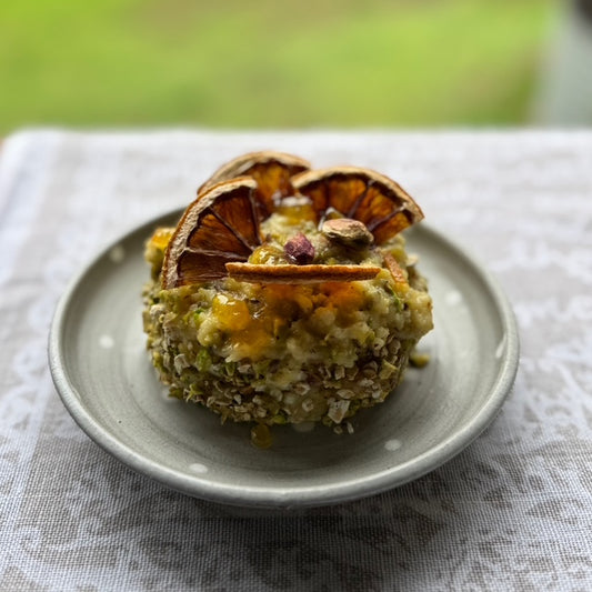 Citrus Pistachio Brie Wheel